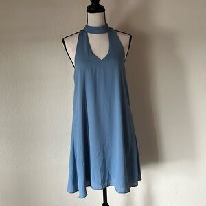 Lulus NWT, light blue keyhole dress